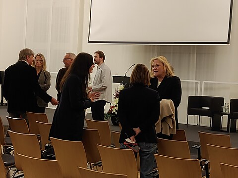 Katharina Otto-Bernstein nach der ZDF/ ARTE Premiere ihres Dokumentarfilms Jahrhundertspion